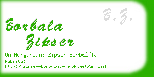 borbala zipser business card
